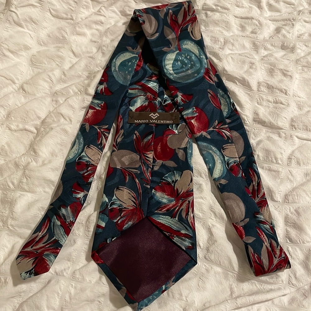 Fruit and flower Mario Valentino tie